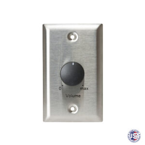 Mono autoformer attenuator, 100W, priority relay, 1-gang