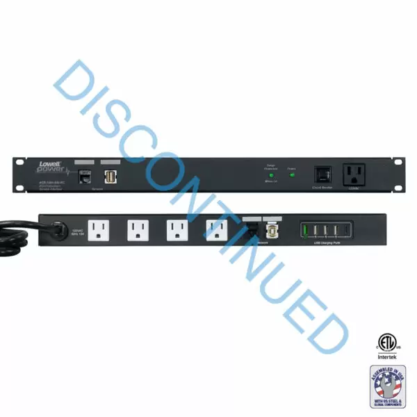 AC Power Rack Panel with Network Interface and Charge Ports