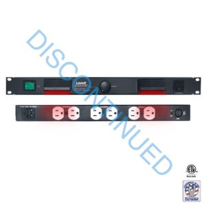 AC power panel with hooded lights