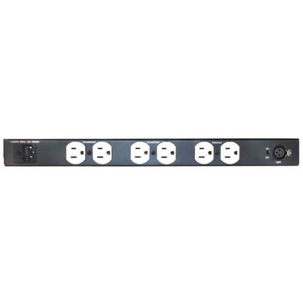 ACR-1507-HDLT rackmount panel with night vision lights, rear view