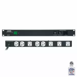 Rackmount panel with power outlets (15A/20A)