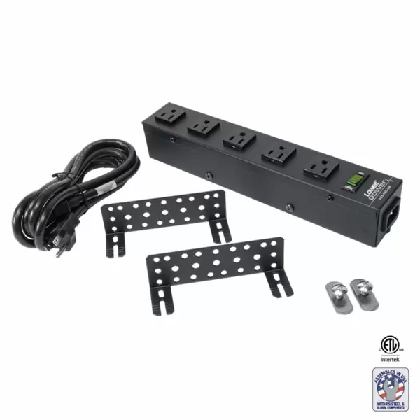 15A power strip with 5 outlets, model ACS-1505-SW