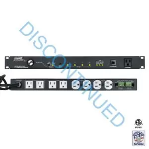 15A POWER PANEL WITH SURGE SUPPRESSION, 4-STEP SEQUENCER, AND KEYED LOCK