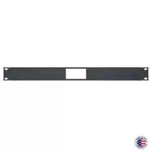 rack panel with one decora style punch, front view