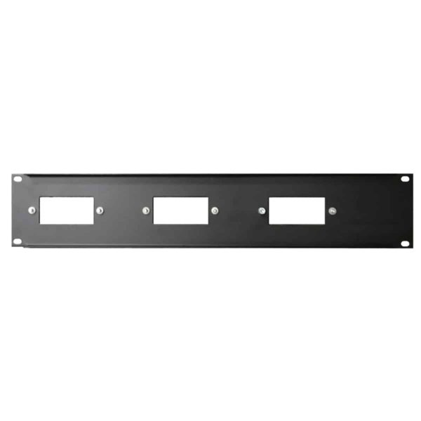 Decora Device Rack Panel Rack Panel for 3 Decorator Devices, Horizontal Mount - Lowell