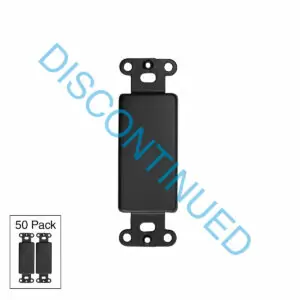 DBB-50 black filler plate for decora-style punches