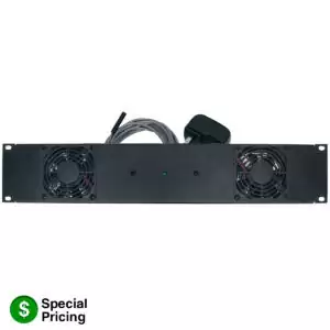 2u DC FAN PANEL WITH 2 FANS