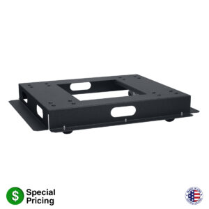 Mobile base for narrow 27-inch deep LGNR or LGVR racks