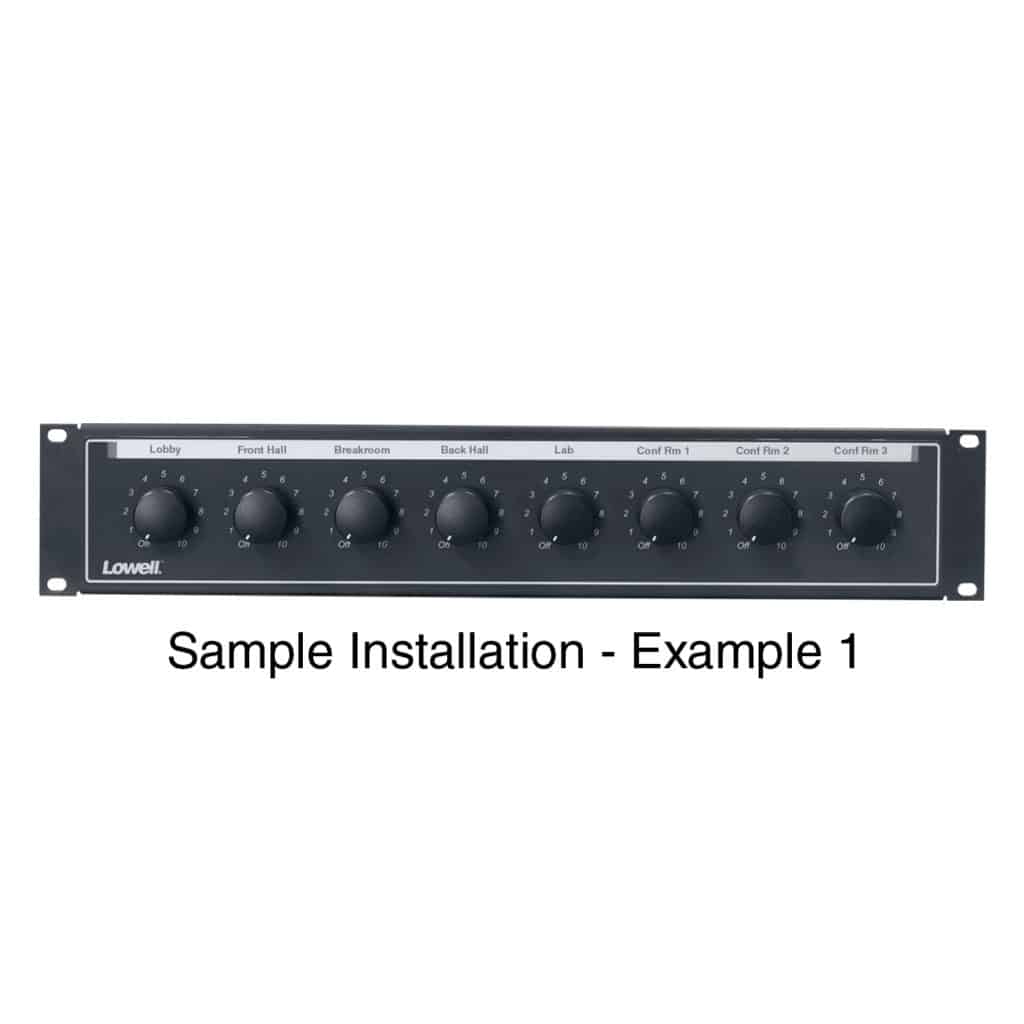 Rack Panel for 8 Volume Controls - Lowell