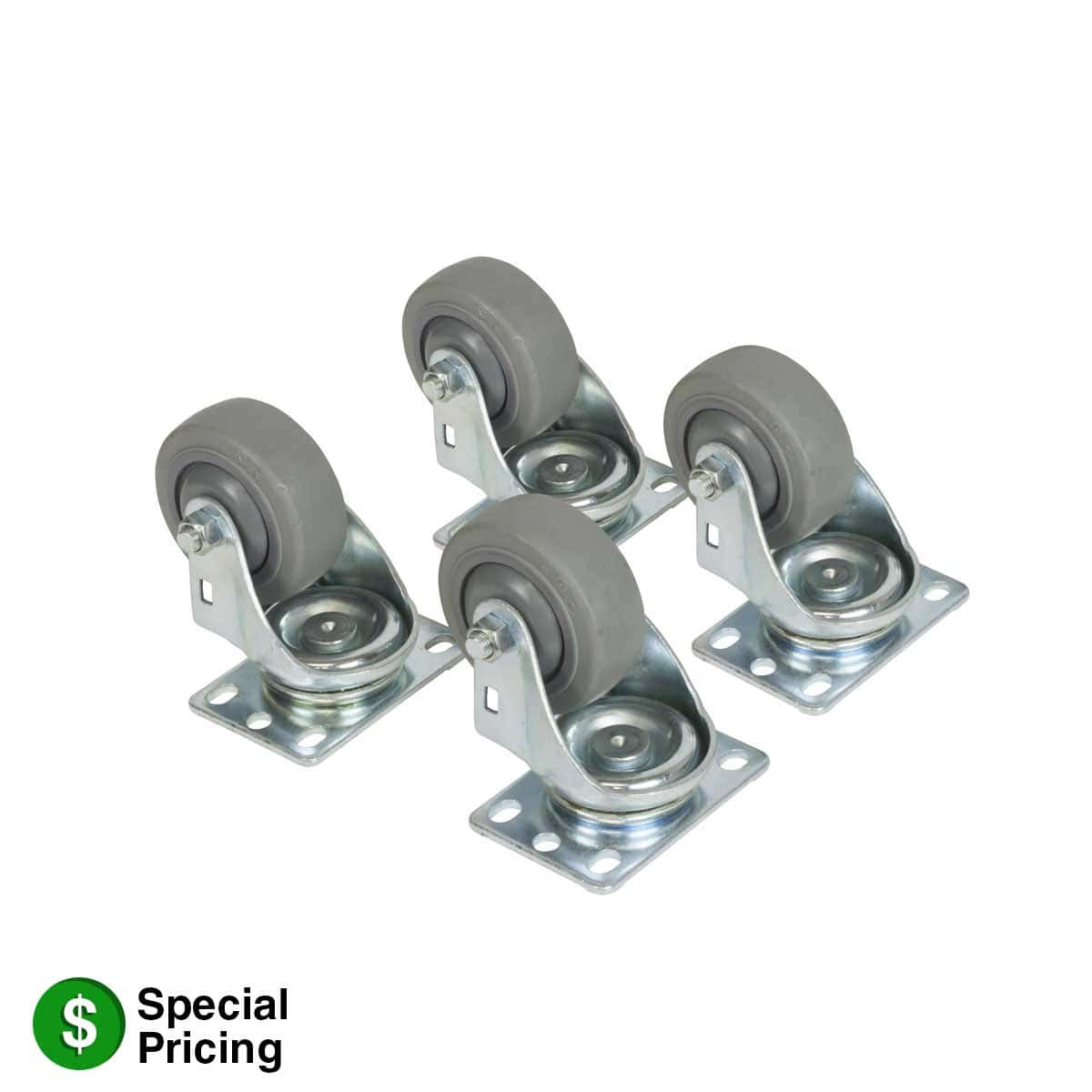 Swivel Casters for Slim 19"W Rack | LXR-C3S & LXR-C3SF - CLOSEOUT - Image 2
