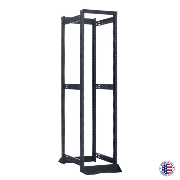 45U Four Post Rack, Adjustable | Lowell