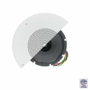 R1810-72: 8-in 15W dual cone driver, 5W transfomer, grille, knob volume control