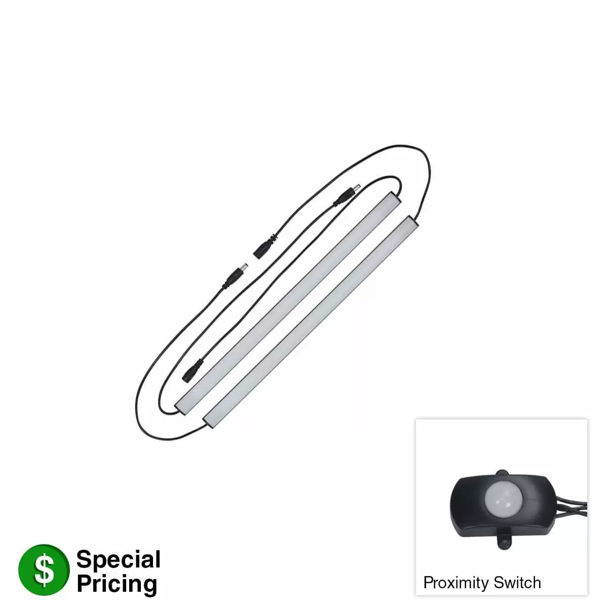 RLB-KIT-16P, 16 inch rack light bar kit with proximity switch