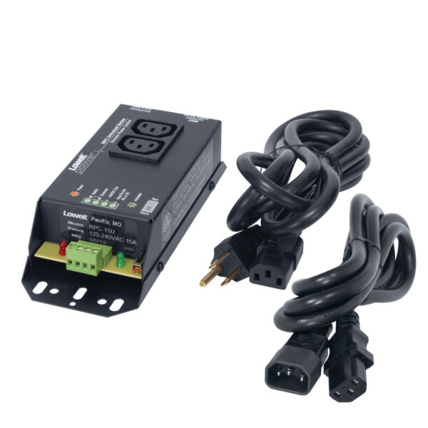 RPC-15-U remote power control with universal power cords