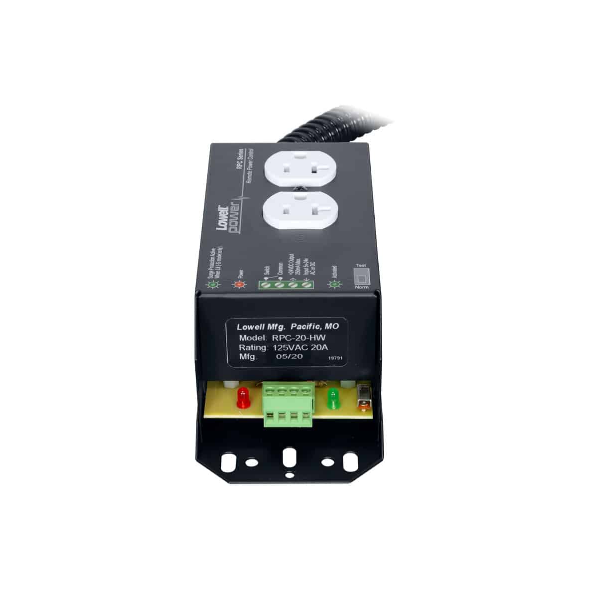 Remote Power Control with 2–20A Outlets