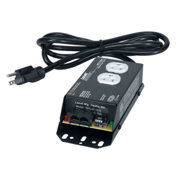Standalone remote power control, 15A, surge suppression, pass-through connections
