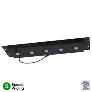 rack top panel with lights