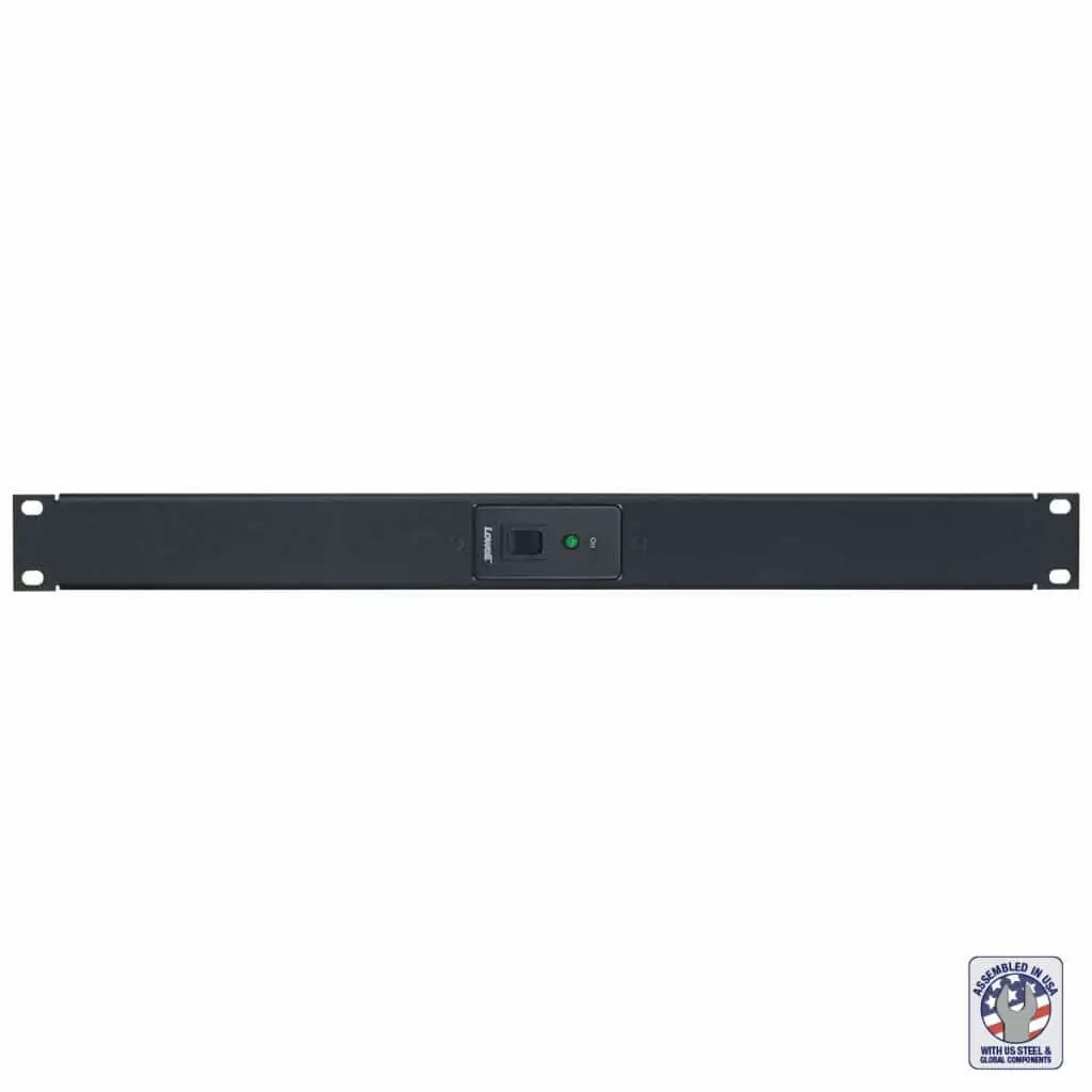 Low Voltage Switch in Rackmount Panel, Momentary Closure