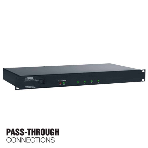 SEQR-P4 rackmount sequencer with pass-through connections