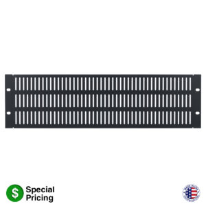 SLOTTED STEEL VENTED RACKMOUNT PANEL
