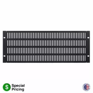 SLOTTED STEEL VENTED RACKMOUNT PANEL