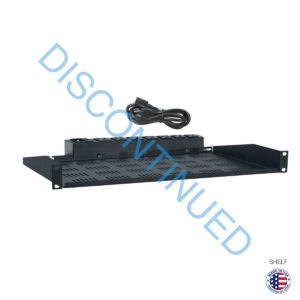 VENTED UTILITY SHELF WITH 15A POWER STRIP