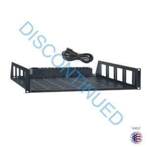 VENTED UTILITY SHELF WITH 15A POWER STRIP