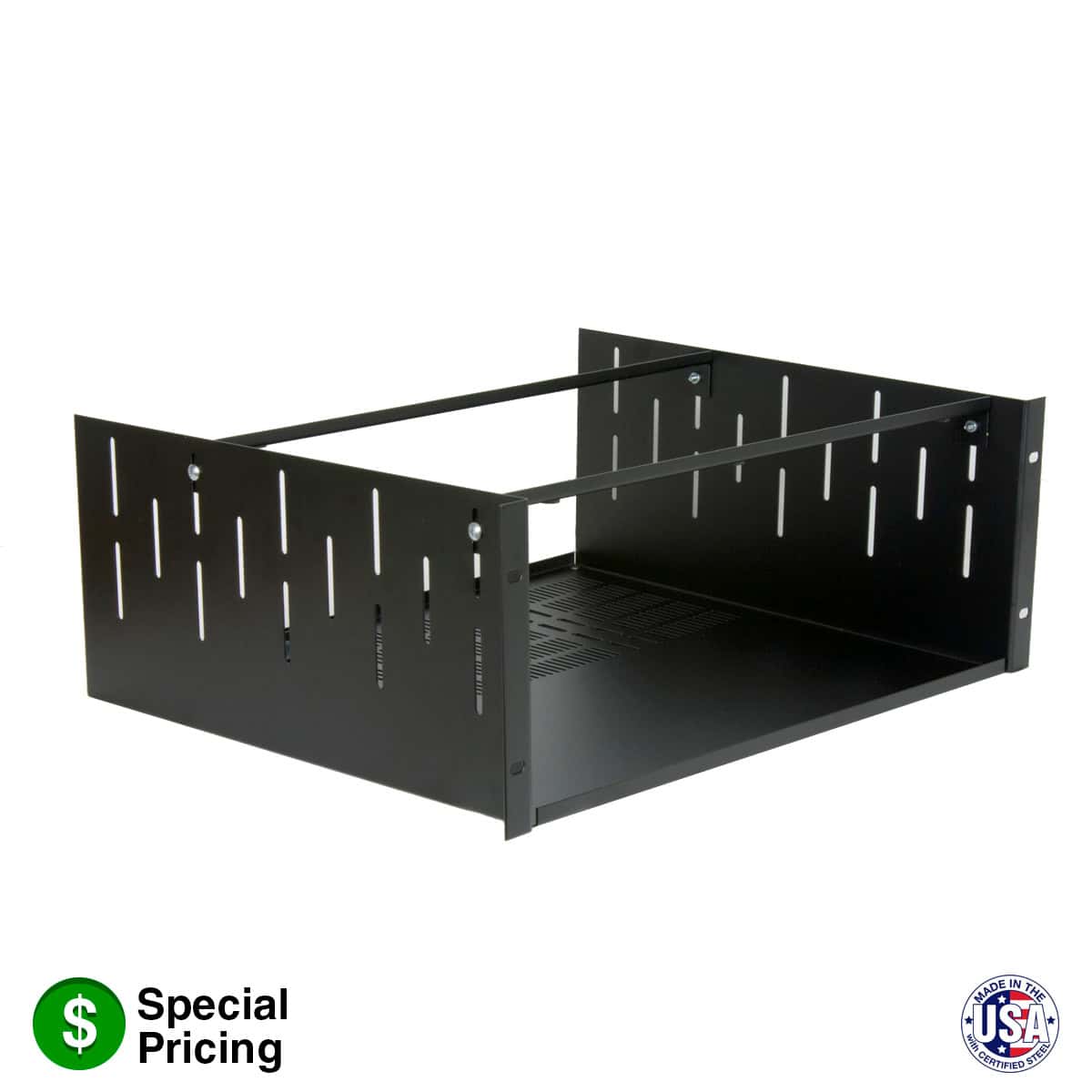 4U UTILITY SHELF WTIH CLAMPING BRACKET, USVC415