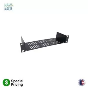 1U X 3IN. DEEP HALF RACK SHELF