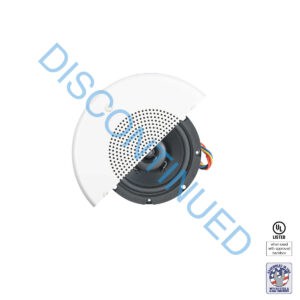 4 inch coaxial speaker with 70V transformer, and white grille